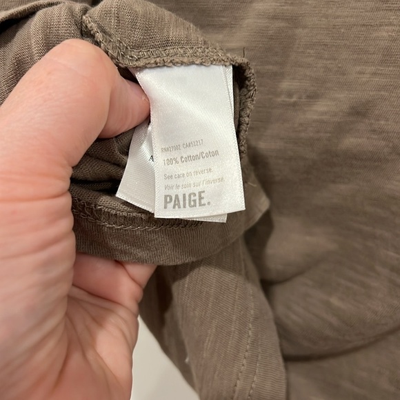 PAIGE Kenneth Crew Murky Mist Mens Size XL - Picture 5 of 8